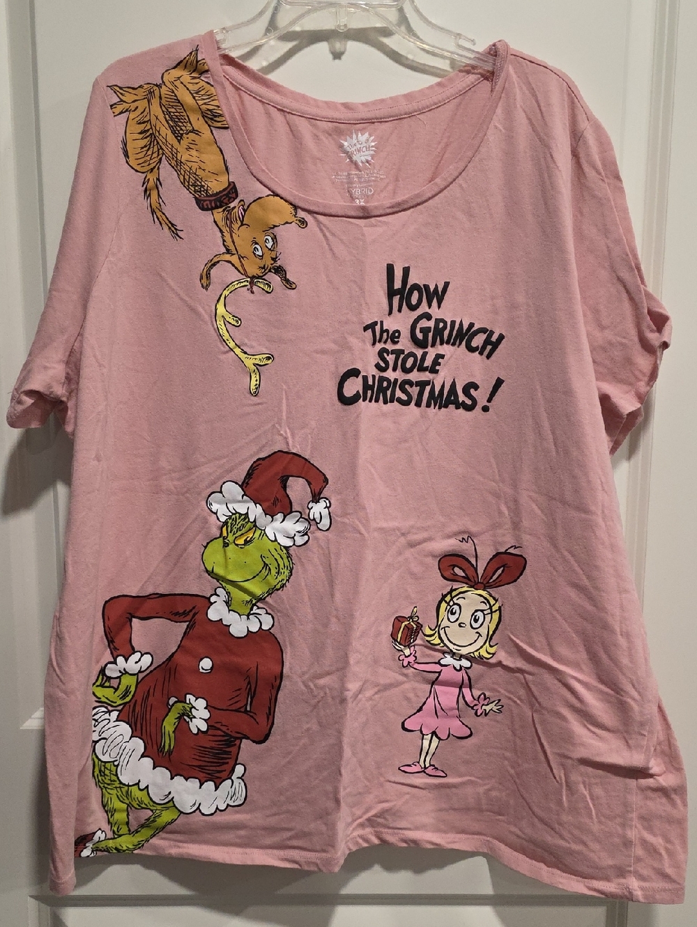 How The Grinch Stole Christmas! Pink Short Sleeve Tee